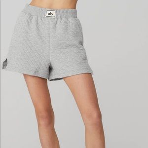 QUILTED ARENA BOXING SHORT - ATHLETIC HEATHER GREY